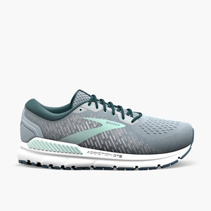 Chaussure Running Brooks Addiction 15 Grise Bleu Marine Turquoise Clair Femme | ZWM-3212977